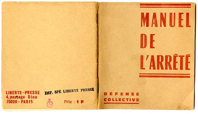 Manuel de l'arrêté 1